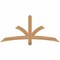 Ekena Millwork Davenport Timber Gable Bracket, Western Red Cedar, 60"W x 27"H x 1 1/2"D x 3 1/2"F, 11/12 Pitch GBW060X27X0204DAV00SWR - alternate 1